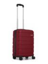 TEAKWOOD LEATHERS Unisex Trolley Bag, Hard Side Cabin, Lock System 360 Degree 8 Wheel Suitcase (S, Maroon)