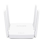 MERCUSYS AC1200 Wireless Dual_Band WiFi Router Mercusys AC10 | 1200 Mbps Wi-Fi Speed | 4 High Gain Antennas | Parental Control | IPTV and IPv6 Supported, White