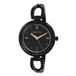 Amazon Brand – Eden & Ivy Women Stainless Steel Analog Black Dial Watch-Az-Ei-Ss21-08A, Band Color-Black