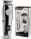 OnePlus OP 55 Cordless Professional Hair Clipper Stainless steel blade with Led Display Trimmer 120 min  Runtime 4 Length Settings(Silver)