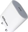 Portronics 20 W 3 A Wall Charger for Mobile(White)