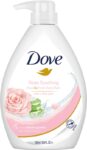 DOVE Soothing Rose & Aloe Vera Body Wash for Replenished Skin, Refreshing Scent(1000 ml)