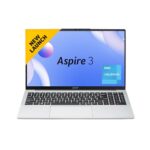 Acer Aspire 3 Laptop Intel Core Celeron N4500 Processor Laptop (8 GB LPDDR4X SDRAM/512 GB SSD/Win11 Home/38 WHR/HD Webcam) A325-45 with 39.63 cm (15.6″) HD Display, Pure Silver, 1.5 KG
