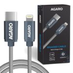 AGARO Blaze Type C to Lightning Nylon Braided cable 1M