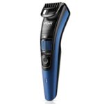 VGR V-052 Professional Hair Trimmer for men – Adjustable Length Settings (0.5-10mm), USB Rechargeable, Cord/Cordless Operation, Washable Head, Includes Guide Comb & Cleaning Accessories (Blue)