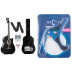 Home Intern 38C Black Guitar Kit with Capo