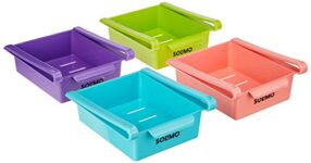 Amazon Brand – Solimo Fridge Organizer Set (15 CM*16 CM, 4 pieces)