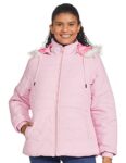Cazibe Women’s Nylon Standard Length Jacket Light Pink M –