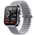 Maxima Hype+ 1.96″ Ultra Neon HD Display Smart Watch for Men & Women, Bluetooth Calling Smart Watch, 600 Nits, 7 Days Battery, 100+ Sports Mode, IP67, Heart Rate, SpO2 (Silver)