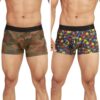 Chromozome Men Trunk CZ 405 (Pack of 2) S Multi 8