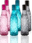 Flipkart SmartBuy Designer Mosaic Bottle – 1000ml – PET(Pack of 6, Multicolor, Plastic)