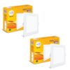 Wipro Garnet 8W Square LED Alpha Panel | Warm White (2700K) | Recessed Down Light for False Ceiling | Cutout – 110mm*110mm | Pack of 2