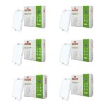 Polycab 20W Scintillate 3-in-1 Color Changing LED Panel Light, Square (Cut Out – 205 mm)(Pack of 6)