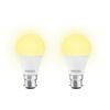 PHILIPS Ace Saver Base B22 12-Watt LED Bulb (Warm White) – Pack of 2