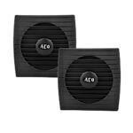 ACO® Ventilating Exhaust Fan 10AP for Home, Bathroom and Kitchen | 100mm | 100% Copper Motor (Black) : Pack of 2