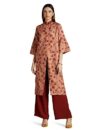 RIVER Women’s Rayon Floral Regular Kurta (RV-AW22-KR-1019/2_Beige_S)