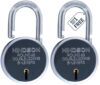 Hindson India Round 65mm Padlock – Heavy Duty Metal Body Lock with Double Locking Mechanism, 8 Steel Levers, 3 Silver Keys | Ideal for Door Lock, Gate Lock, Shutter Lock | Pack of 2