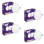 EcoLink Elite 22W Round LED Ceiling Downlighter (Natural White,Pack of 4)