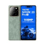 Tecno Spark 20 PRO 5G (Neon Green, 8GB+128GB) | 108MP Ultra Clear Imaging | Super Ellipse Design | MTK D6080 5G Processor | 6.78″ 120Hz LTPS LCD Display | 5000mAh Battery with 33W Charger