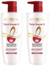 L’Oreal Paris Shampoo, For Damaged and Weak Hair, With Pro-Keratin + Ceramide, Total Repair 5, 1ltr (Pack of 2)