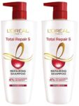 Home L’Oreal Paris Shampoo, For Damaged and Weak Hair, With Pro-Keratin + Ceramide, Total Repair 5, 1ltr (Pack of 2)