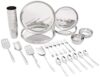 Amazon Brand – Solimo Stainless Steel Dinner Set – 44 Pieces