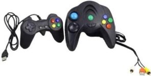 SMARTCAM New Model Early Education Remote Control 101000 in 1 Video Game | Two Players Direct AV Inputs USB | Plugs Into Any Tv for Instant Gaming for Kids & Adults (Double Player)