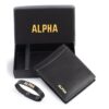 Alpha Premium Leather Mens Wallet | 100% Ethically Sourced Top Grain Leather | Luxury Craftsmanship | Smart Design | RFID Protection | Blending Style with Functionality | Business | Style 9