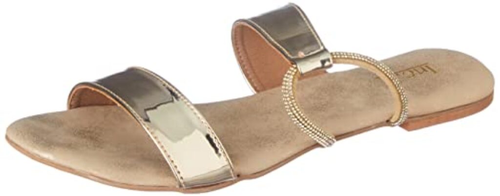 Inc.5 Flat Fashion Sandal For Women_990136_GOLD_3_UK