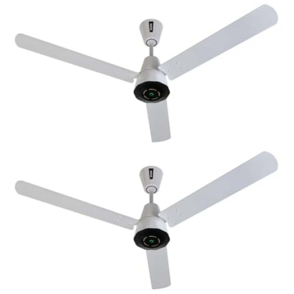 Ecolink AiroJewel 1200mm BLDC Ceiling Fan with Remote Control|BEE 5 star Rated Energy Efficient Ceiling Fan|High Air Delivery with LED Indicators (Pearl White)