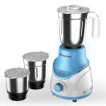 Home Crompton DS 500W Mixer Grinder with Powertron Motor & Motor Vent-X Technology (3 Stainless Steel Jars, Sky Blue)