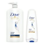 Home Dove Intense Repair Shampoo 1 Litre + Conditioner 175ml, Combo | For Dry and Damaged Hair | Enriched with Fibre Actives | Strengthens Smooth & Strong Hair