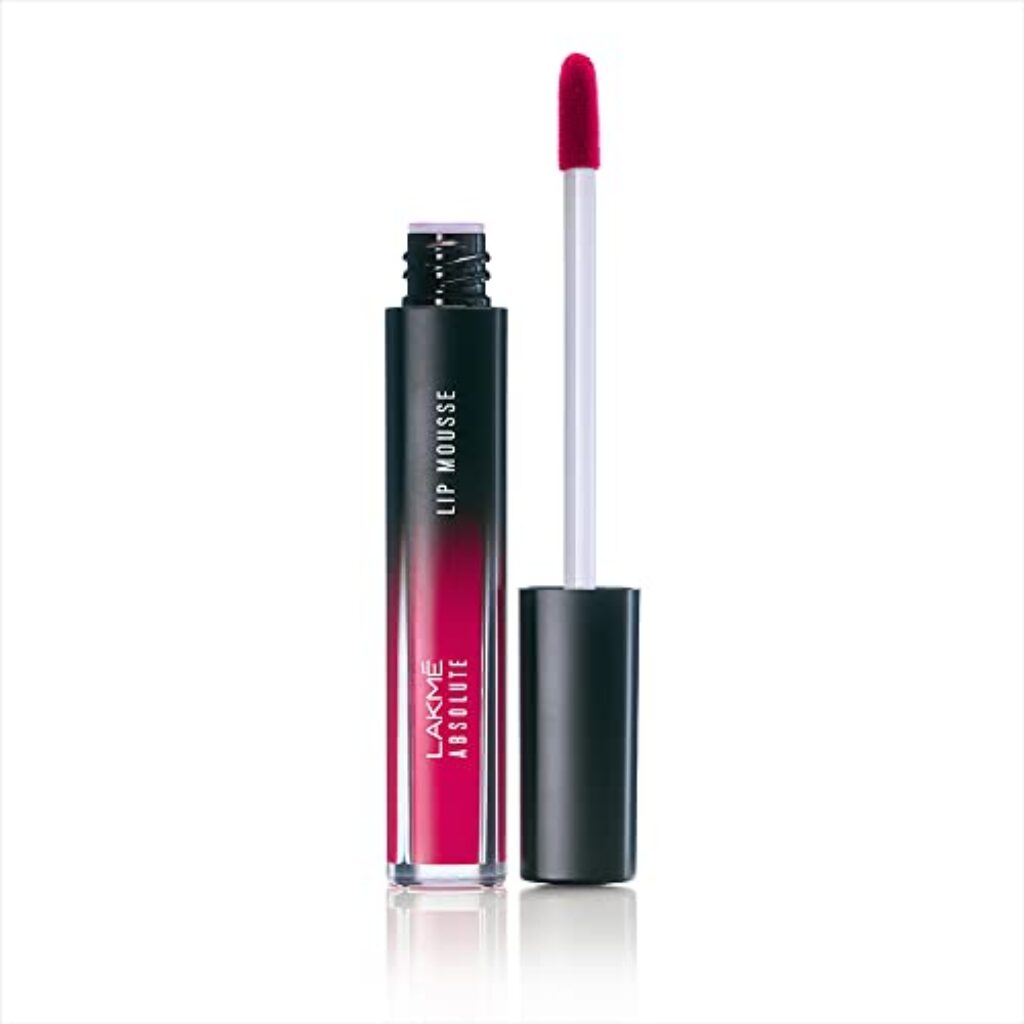 Lakme Absolute Sheer Lip Mousse Liquid lipstick, Purple Haze, 4.6g