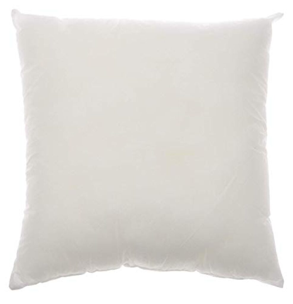 Kesar Enterprises Rotto Polyester 1 -Piece Vacuum Packed Cushions - 24" x 24", White