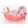 Primelife Plastic Adjustable Over Sink Dish Drainer, Vegetables Drying Rack Basket, Organizer Tray for Home & Kitchen – Multicolor (Adj – Basket)