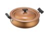 IVEO Non Stick with Lid Non Induction Premium Urali 240 mm with Aluminium NonStick lid Copper 4.5 Liter