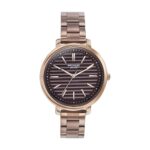 Sonata Poze Quartz Brown Dial Brown Metal Strap for Women-SP80081KM01WF