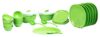 Signoraware Square Dinner Set, 31-Pieces, Parrot Green (Plastic)