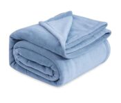 Home VAS COLLECTIONS Premium Plush Solid Summer Single Bed Dohar/Ac Blanket | 200 GSM Reversible Lightweight Cozy Soft for Bed, Sofa, Couch, Travel & Camping| 225X150 Cm – Aqua, Polyester