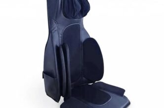 ARG HEALTHCARE Portable Back Seat Massager With Air Bags/Back Massager/Rolling Vibration/Heating,Shiatsu Full-Back Pain Relief 2D Kneading Massager, Therapy Acupoint, Color blue (1yr warnty)
