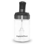 Home Signoraware Trinkle Borosilicate Jar with Brush 250ml, Set of 1, Clear,SIG_1744