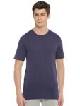 Home Macroman M-Series Men’s Solid Regular Fit Undershirt (MS221_Navy Blue S)