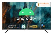 Home Coocaa 108 cm (43 inches) Frameless Series 4K Ultra HD Smart Certified Android IPS LED TV 43S6G Pro (Black)