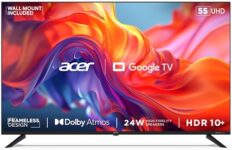 Home Acer 139 cm (55 inches) G Series 4K Ultra HD Smart LED Google TV AR55GT2851UDFL (Black)