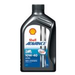 Home Shell Advance Ultra 4T 10W-40 API SN Fully Synthetic Motorbike Engine Oil (1 L)