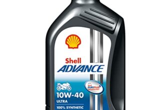 Shell Advance Ultra 4T 10W-40 API SN Fully Synthetic Motorbike Engine Oil (1 L)