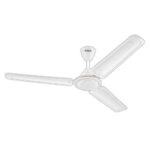 Home Hindware Smart Appliances Recio White 1200MM 1 star rated Energy Efficient High Air Delivery Fan for Home and office comes with 51 W copper motor and aerodynamic blades