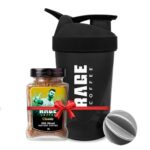 Home RAGE COFFEE Silk Blend Classic 60 Gm + Multi-Purpose Shaker | Ideal For Gym, Protein Shakes & Coffee – Powder, Bottle