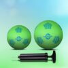 NIVIA Combo Homeplay Football Size – 1 and 3 (Green) with Pump