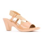 Home Khadim’s Beige High Heel Cone Slingback Sandal for Women (6510938)